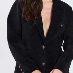 ג׳קט קורן קורדרוי שחור