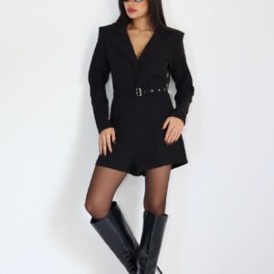 אוברול קרן קצר לוז שילוב חגורה