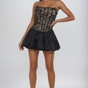 שמלת בלון תחרה